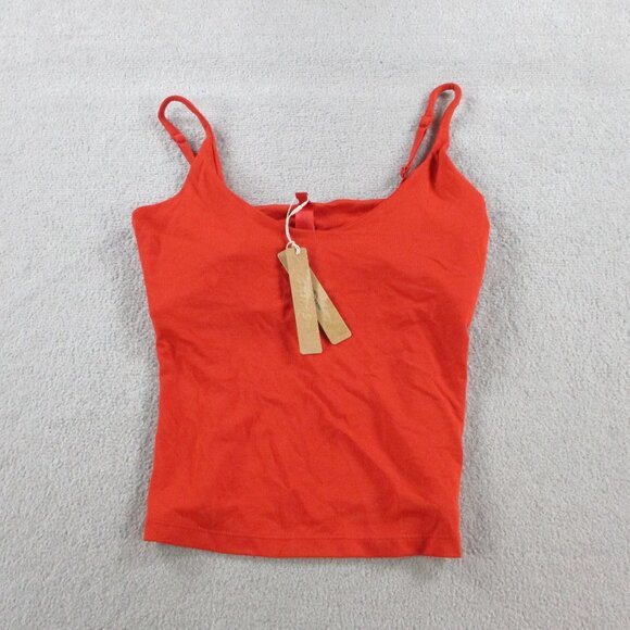 SKIMS Smooth Lounge Skimpy Strap Cami Womens XS Terra Red NWT NEW - Picture 2 of 8